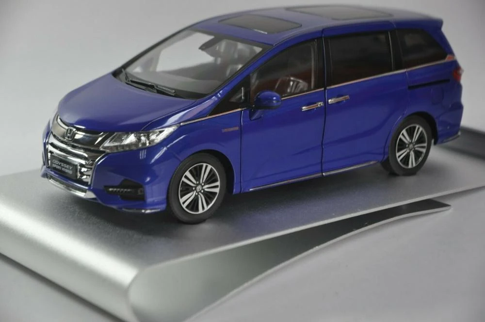 1 18 Diecast Model For Honda Odyssey Sport Hybrid 2019 Blue Mpv Alloy Toy Car Miniature Collection Gifts Diecasts Toy Vehicles Aliexpress