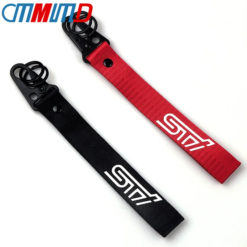 

Car accessories STI Metal Ribbon Key Chain For Subaru WRX Forester XV Legacy Impreza BRZ Tribeca Key Ring Car Styling