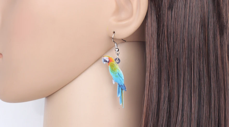 Flying Parrot Earrings