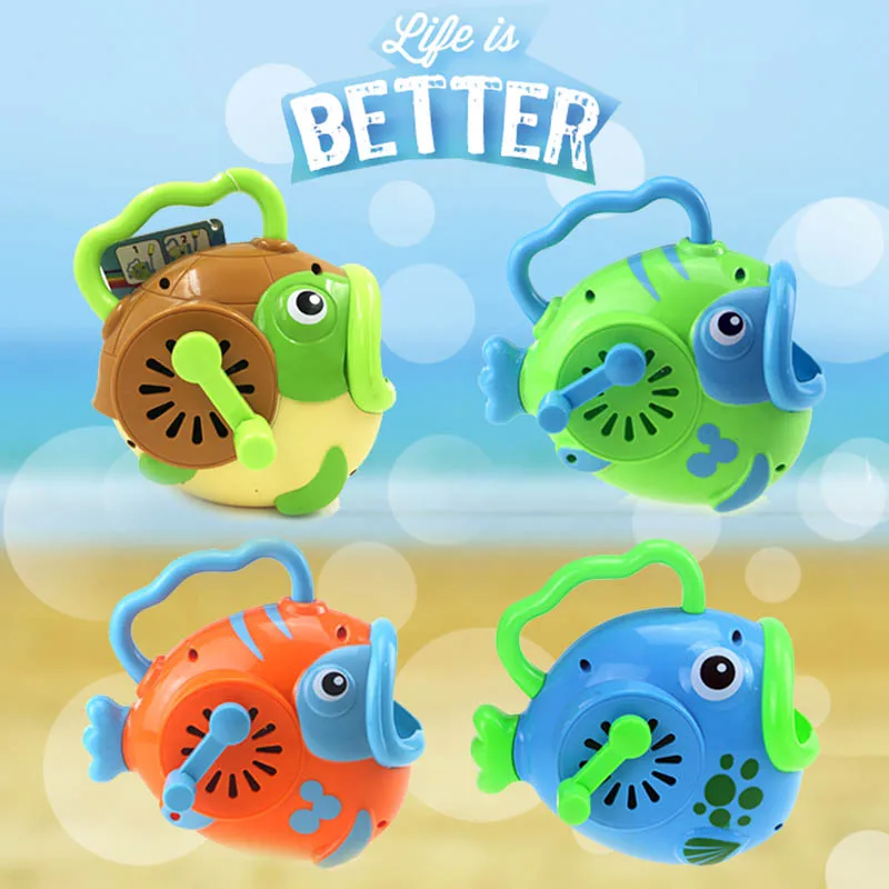 Ручной мыльных пузырей Портативный мультфильм рыба Bubble Игрушечные лошадки