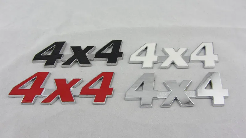 2 шт. металлические качественные наклейки Эмблемы автомобилей 4x4 слова