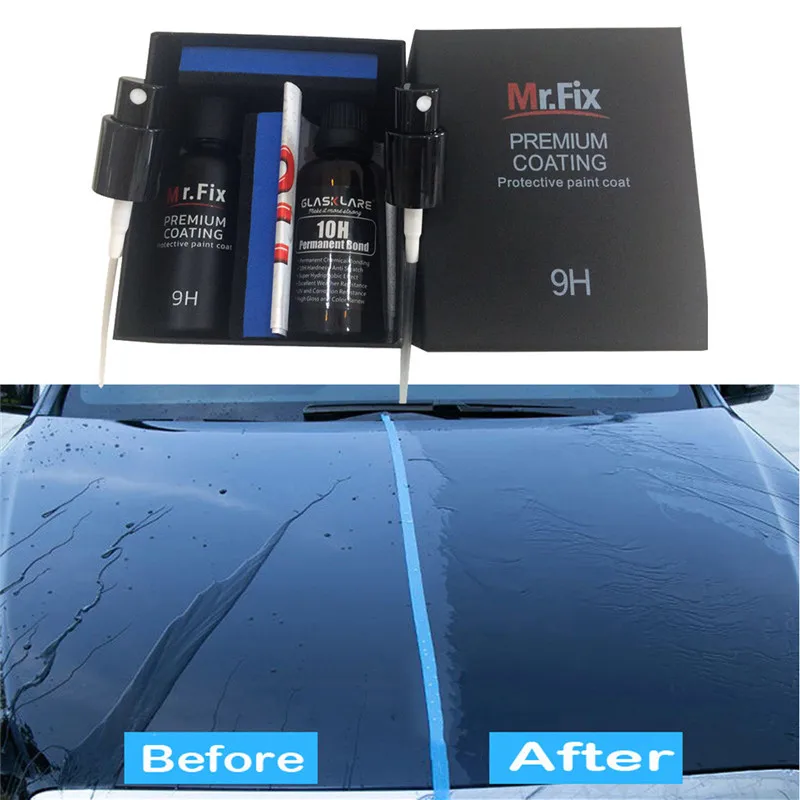 CARPRIE уход за автомобилем и чистка 2 шт. Mr fix 9 H/10 H окисление автомобиля жидкое керамическое покрытие гидрофобное стекло набор распылителей 50 мл je10