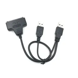 Новый USB2.0/USB3.0 для HDD 7 + 15 контактов SATA 2,5 дюймов жесткий диск конвертер Кабель-адаптер для SATA HDD/SSD