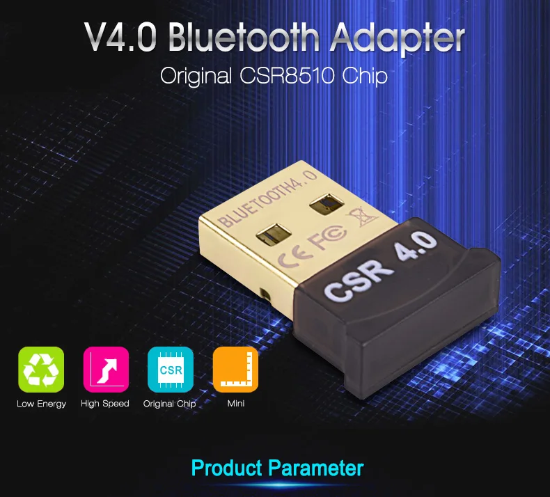 100 шт. USB Bluetooth адаптер V4.0 Двойной режим беспроводной bluetooth-ключ 3 Мбит/с Bluetooth адаптер для компьютера для Win 7 8 10 Vista XP