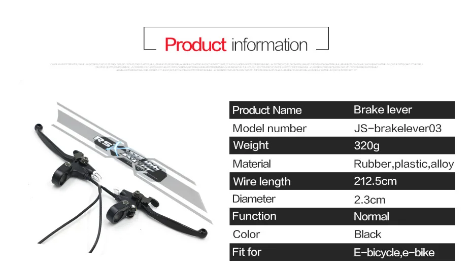 JS рычаг тормоза для электрического велосипеда с функцией парковки, отключение электричества, безопасность, гарантированный e велосипедный тормоз