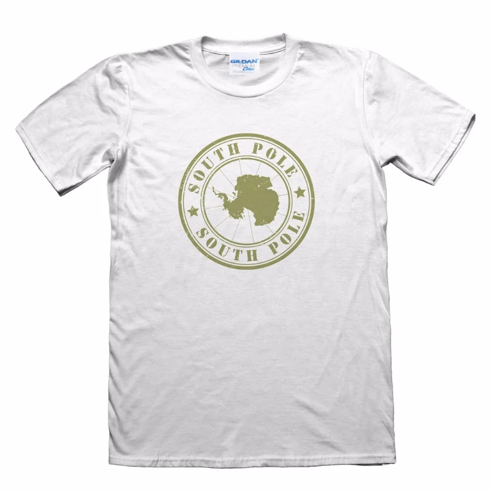 2019 на заказ рубашки Антарктида Южный Полюс дизайн футболки-забавный мужской подарок с коротким рукавом футболки