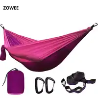 Dropshipping ร่มชูชีพ Camping Hammock,สวนกลางแจ้งเปลญวนคู่แบบพกพา Swing Hammock
