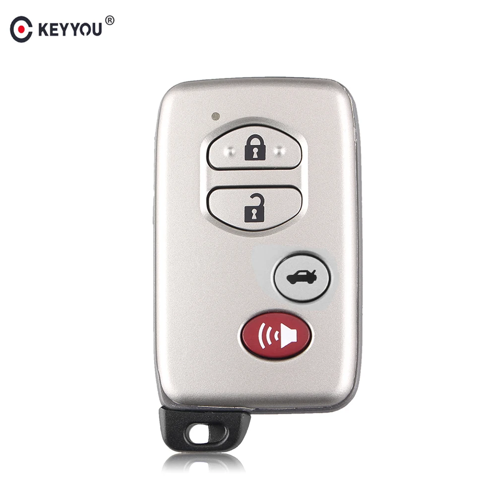 KEYYOU новый удаленный ключевой чехла 3 + 1 4 Кнопка для Toyota Prius Land Cruiser Prado Land Avalon крышка ключи от машины с умное лезвие