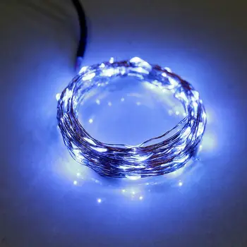 

AC110-250V to DC 12V Cooper wire led fairy string mini light 10M 100Led Ultra thin Moon vine lamp Christmas Wedding garden decor