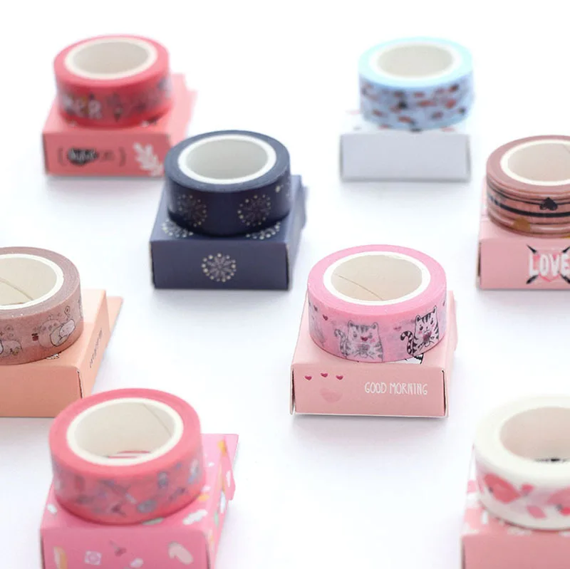 

Смешанные цвета, декоративная васи лента в стиле "сделай сам", скрапбукинг, планировщик, Маскировочная лента, клейкая лента, кавайные канцелярские принадлежности