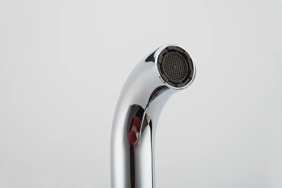 LEDEME Kitchen Faucet Electroplating Chrome Modern Kitchen Faucet Mixer Tap Ceramic Valve Core Single Holder Single Hole L4698
