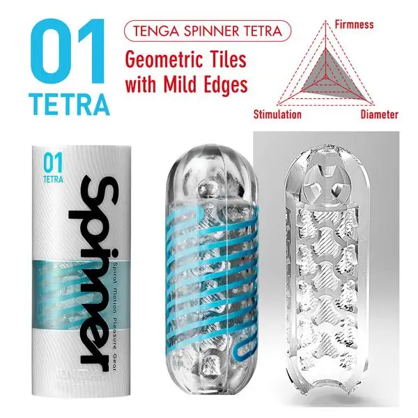 TENGA SPINNER TETRA Male Masturbation SPINNER - 01 TETRA Pussy Sex Toys For Men Vagina Real Pocket Pussy Masturbator Artificial