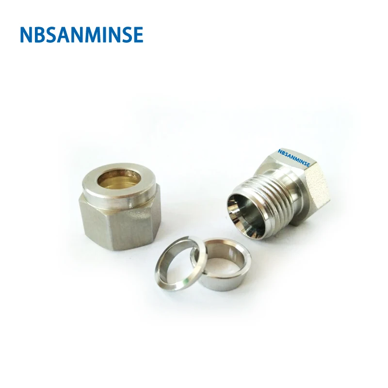 

5 Pcs / Lot C Type Cap Stainless Steel 316L Tube Fitting Cap Plumbing Fitting High Quality Sanmin