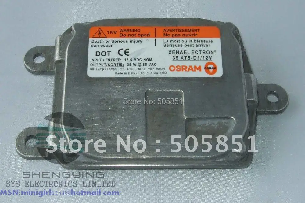 OSRAM XENAELECTRON OEM D1S skoda HID BALLAST 35 XT5 D1/12V original