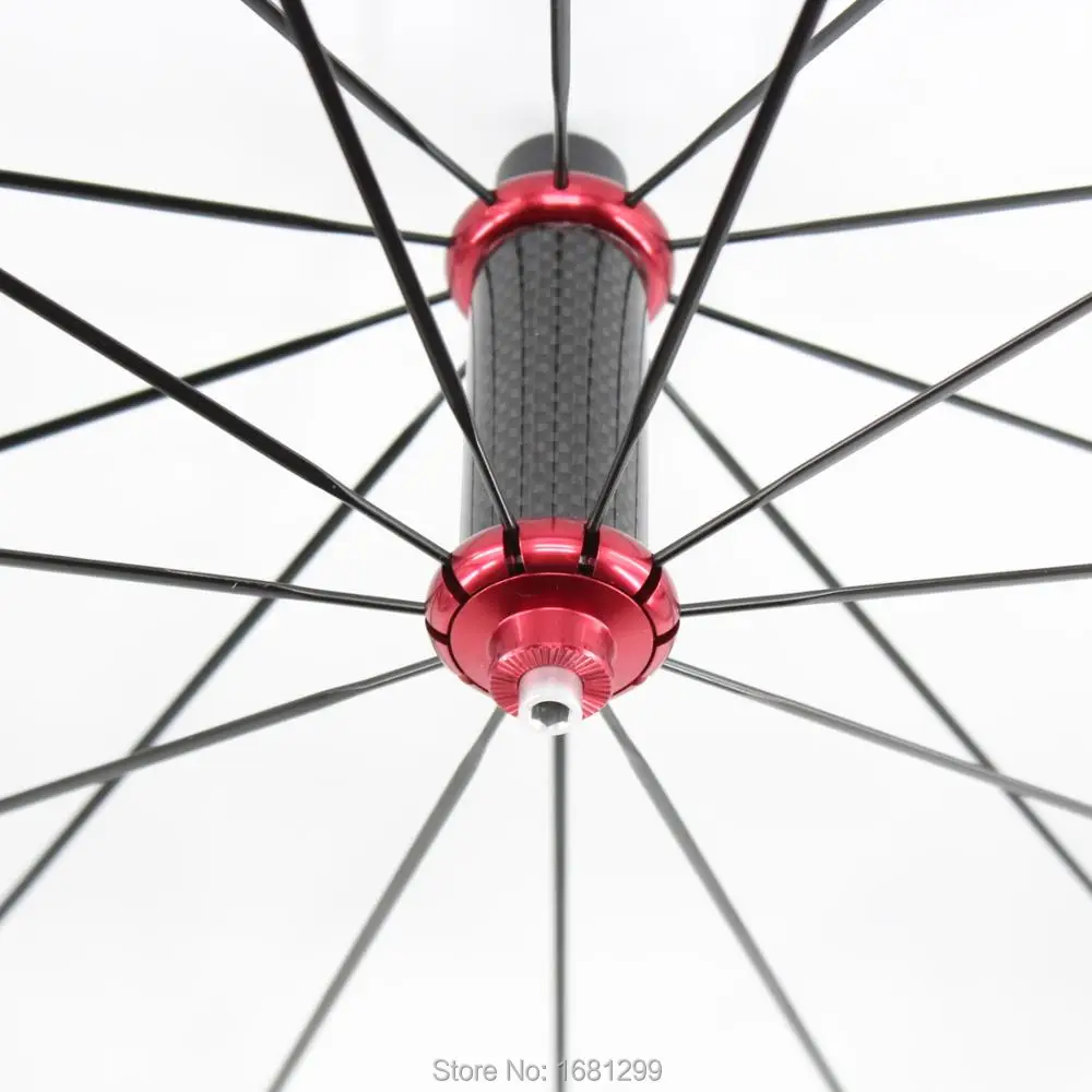 700C 50 мм шоссейный велосипед глянцевый матовый 12 к полный углеродного волокна велосипед колесная карбоновая клинчер трубчатые диски 23 25 мм ширина