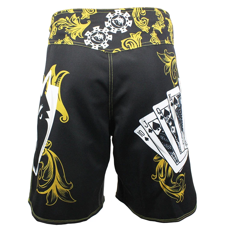 ММА шорты удары ногой в муай-тай шорты для мужчин покер VSZAP покер бойцов шорты для единоборств боксёрские ММА мужской боксео кикбоксинг стрейч промежность