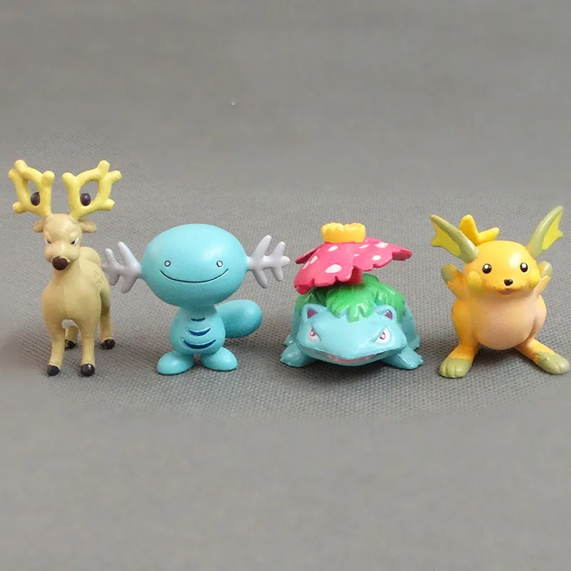 13 шт./компл. 3-6 см аниме Totodile Geodude Pidgeot Chikorita Pika pkm фигурка Модель Коллекция игрушек для детей