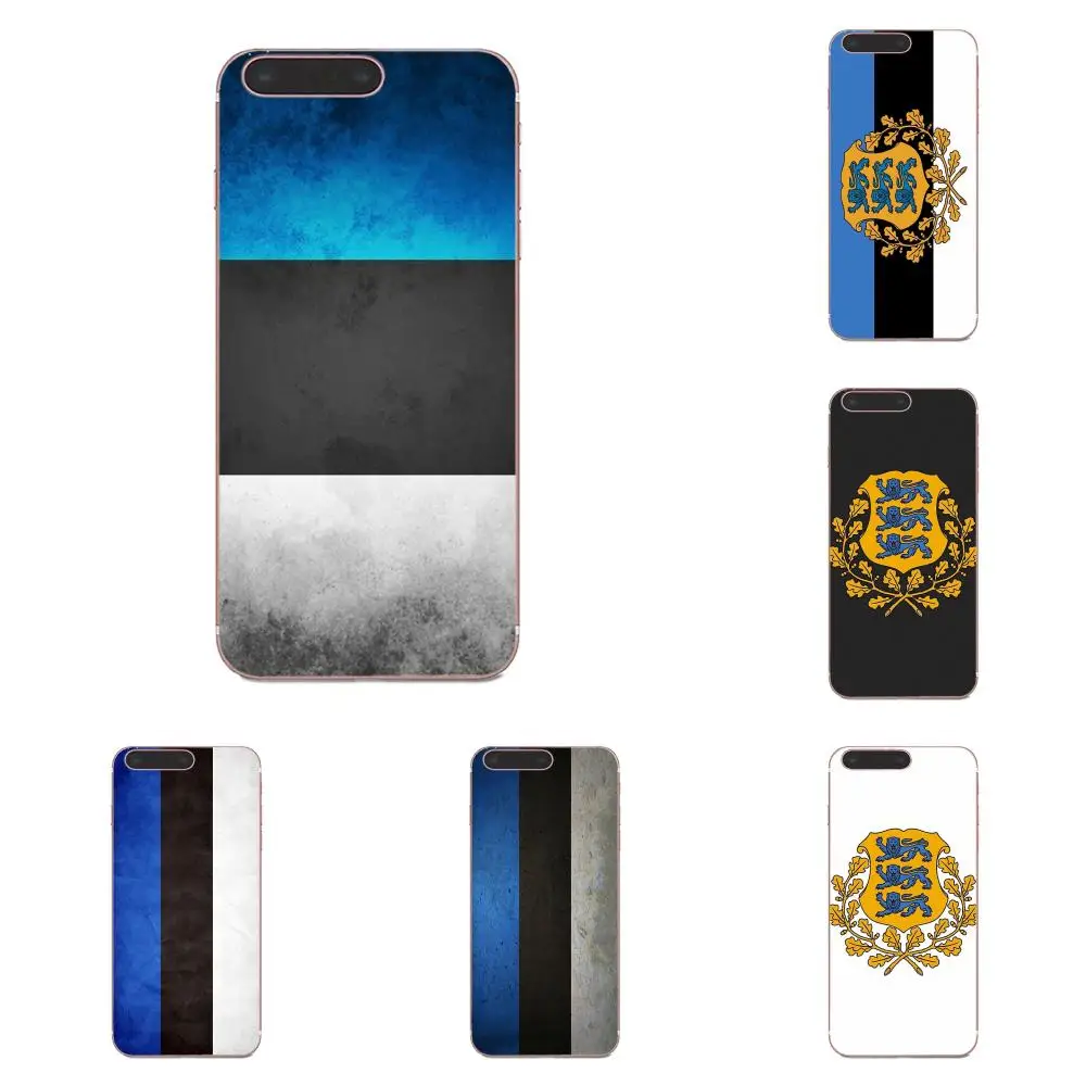 

Estonian National Flag Emblem Soft Print Capa For Samsung Galaxy Note 5 8 9 S3 S4 S5 S6 S7 S8 S9 S10 mini Edge Plus Lite