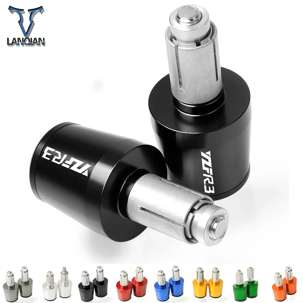 

FOR Yamaha YZF R1 2001 2002 2004 2005 2007 YZF R3 YZFR3 YZF-R3 Motorcycle Handlebar End Grips Hand Handle Bar Cap Cover CNC