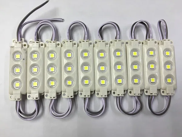 Водонепроницаемые светодиодные модули IP65 20 шт./лот 5050 68*19 DC 12 в SMD 3 светодиода