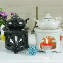 Диаметр 8,5*10 см Ретро Европейский лист резьба эфирное масло нагревательная горелка керамический ароматизатор держатель подарок DC820