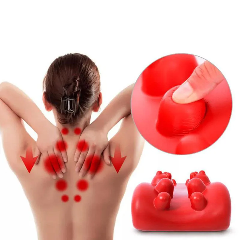 Neck Stretcher left neck massage pillow Support Tension Press Relax Massage stretcher Pillow Cushion Acupressure therapy | Красота и