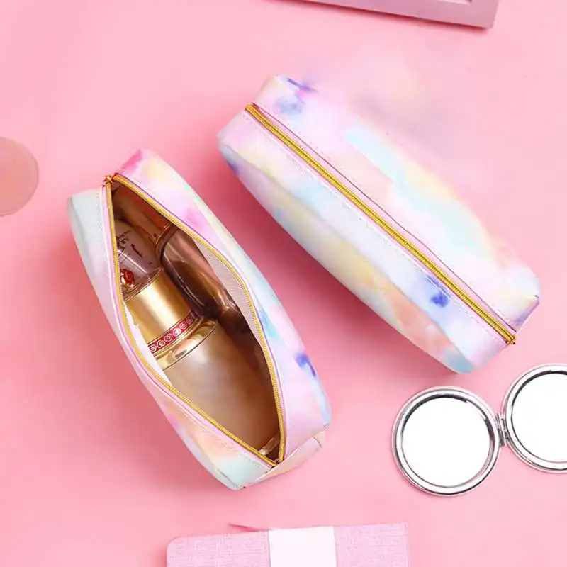 

2019 Kawaii Case Colorful Pink Make UP Gift Estuches Home office pencil Box Pencilcase Pencil Sundries Bag Supplies Stationery