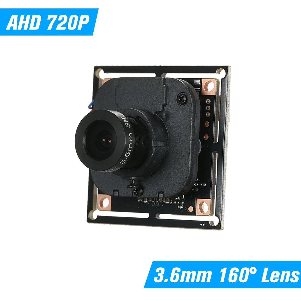 CCTV AHD Camera Module 3.6mm 720P AHD 100 MegaPixel DIY PCB Board Support XVI For MiNi AHD Camera PAL System