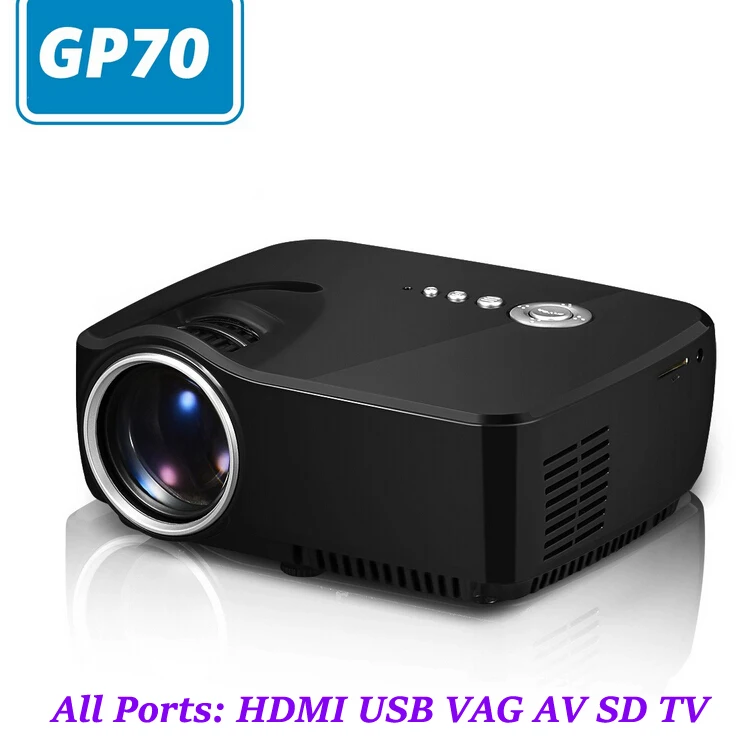 GP70 cheap price high quality 1200Lumens Projector portable LED video