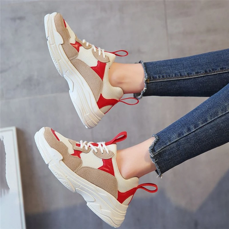 

2018 spring new fashion women casual shoes Mesh platform shoes women sneakers Ladies white Trainers chaussure femme Zapatos Muje