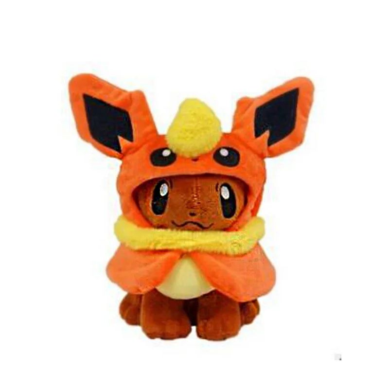 20 см 8 дюймов Аниме мультфильм Eevee пончо Umbreon Espeon Jolteon Vaporeon Sylveon Flareon плюшевые куклы мягкие игрушки