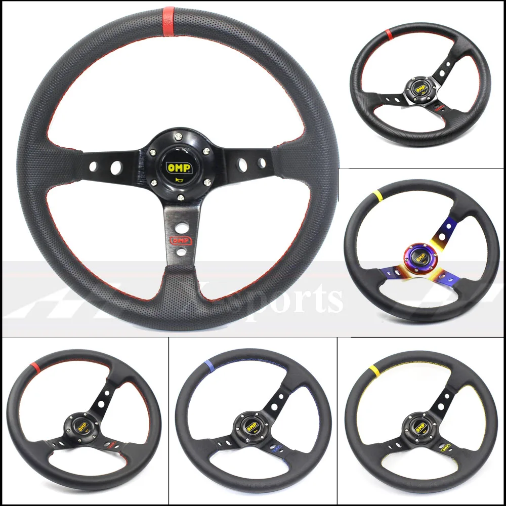 Envío Gratis OMP coche deporte volante carreras tipo alta calidad universal 14 pulgadas 350 MM aluminio + PVC 4 estilo rojo amarillo Envío Gratis OMP coche deporte volante carreras tipo alta calidad universal 14 pulgadas 350 MM aluminio + PVC 4 estilo rojo amarillo