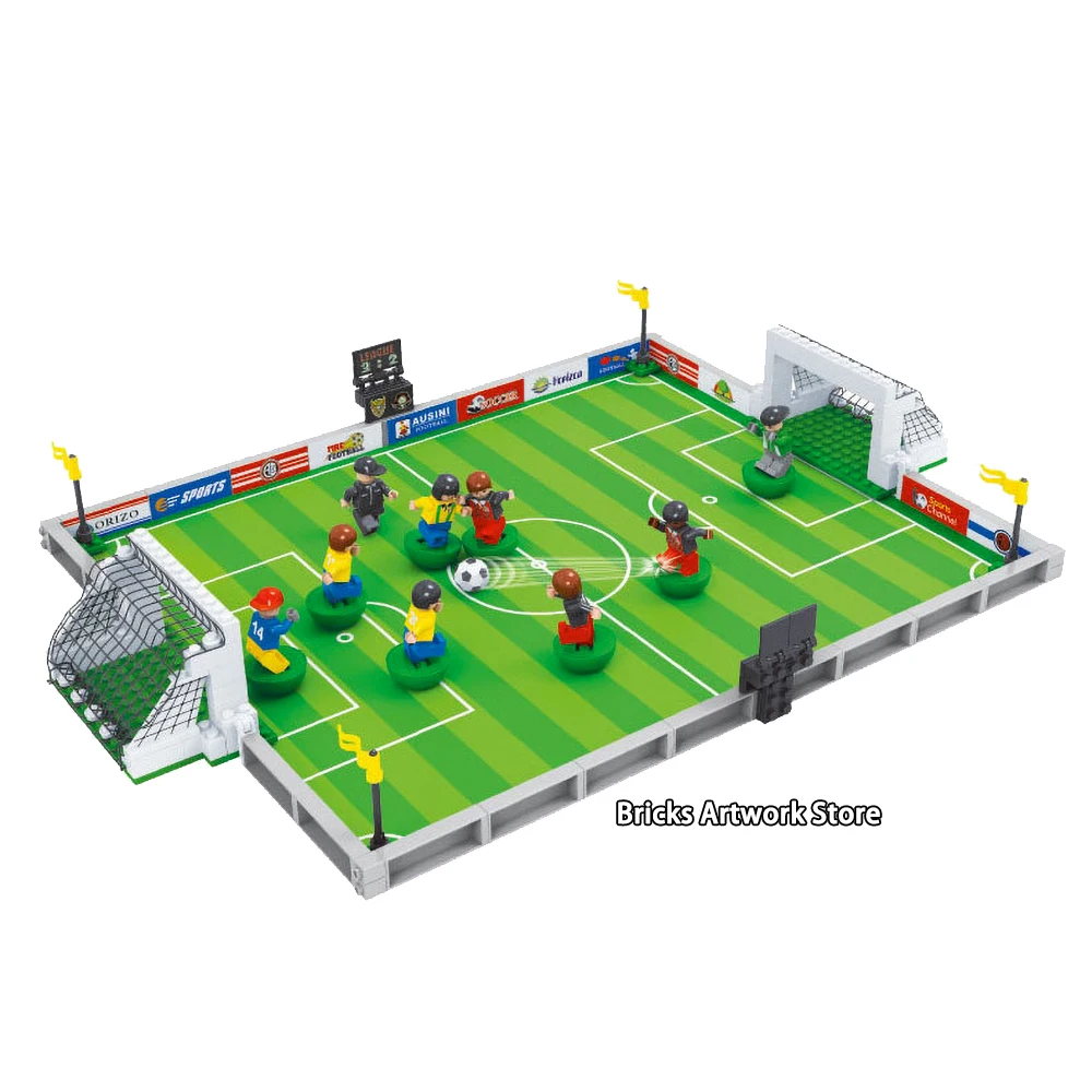 Серия Fit City football 200 Наборы с футбольными мини-фигурами 251 шт. Конструкторы строительные игрушки для детей Ausini 25590 подарки