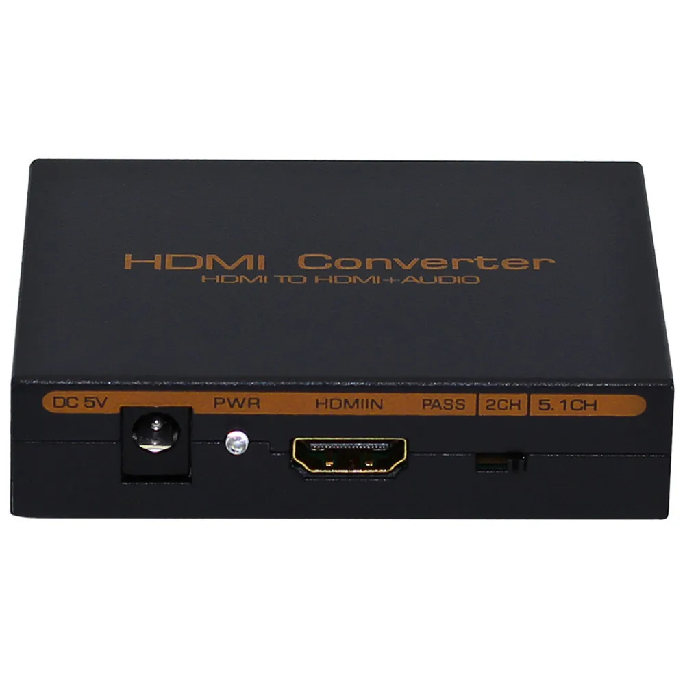 1080P hdmi в hdmi аудио оптический SPDIF/RCA L/R экстрактор сплиттер конвертер адаптер поддержка 5.1CH светодиодный индикатор
