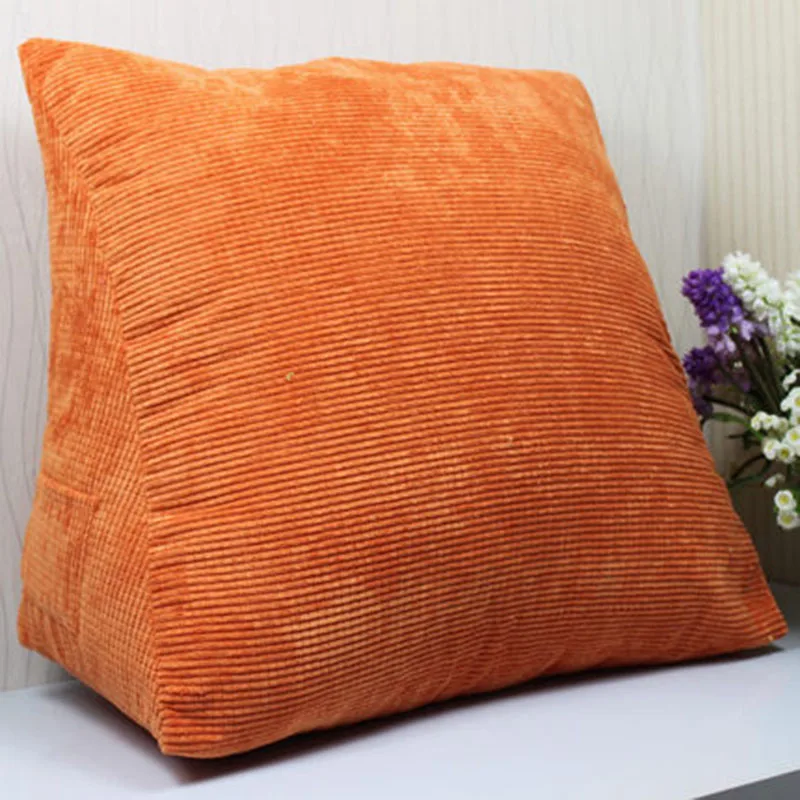 Подушка для дивана, кровати, спальни, треугольник, Скандинавский дизайн, подушка для пола Gotcha Sandalye Minderi, поясничная опора для офисного стула 60KOA95 - Цвет: Orange