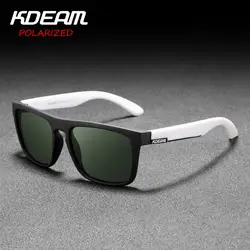 KDEAM Модные мужские солнцезащитные очки поляризованные комфорт солнцезащитные очки Для женщин зеркало новый объектив площади кадра UV400 с