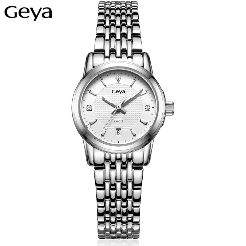 Geya Japan Miyota GL10 женские модные часы из нержавеющей стали женские Бизнес Кварцевые наручные часы пара дамских брендов - Цвет: G76010LWW