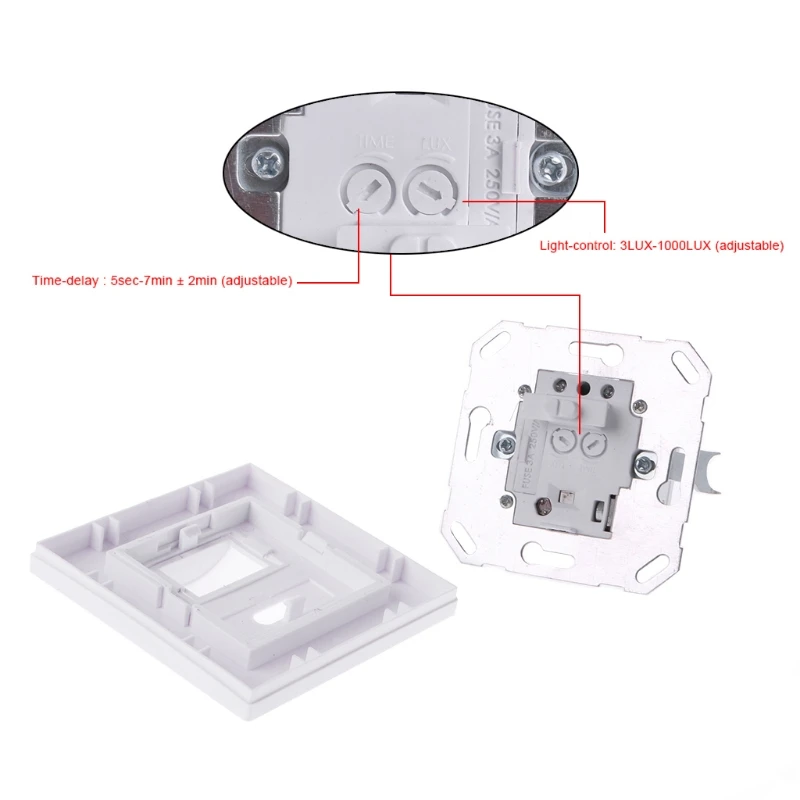 AC 110 V-240 V инфракрасный PIR датчик движения встраиваемый настенный модуль светильник переключатель