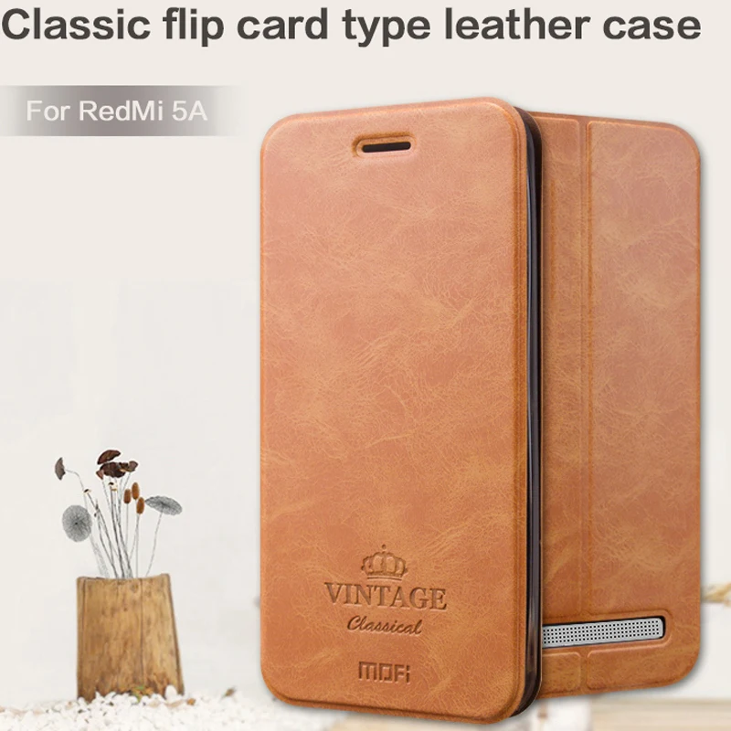 

Original Mofi For Xiaomi Redmi 5A Case Hight Qaulity Luxury Flip Leather Cover For Redmi 5A Leather Phone Cover Case