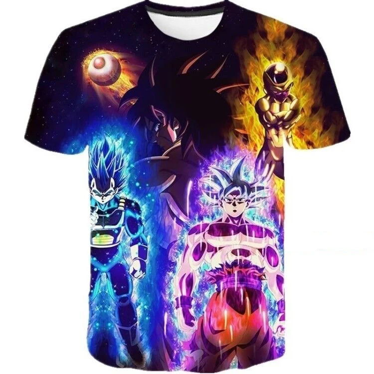 

MarKyi 2019 new dragon ball t shirt enfant breathable short sleeve t-shirts homme 3d-print hip hop clothing s-3xl