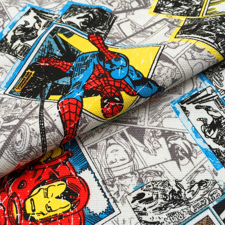 Лоскутная тканая парусина Marvel (Мстители) ткань с принтом ручная работа тканевая