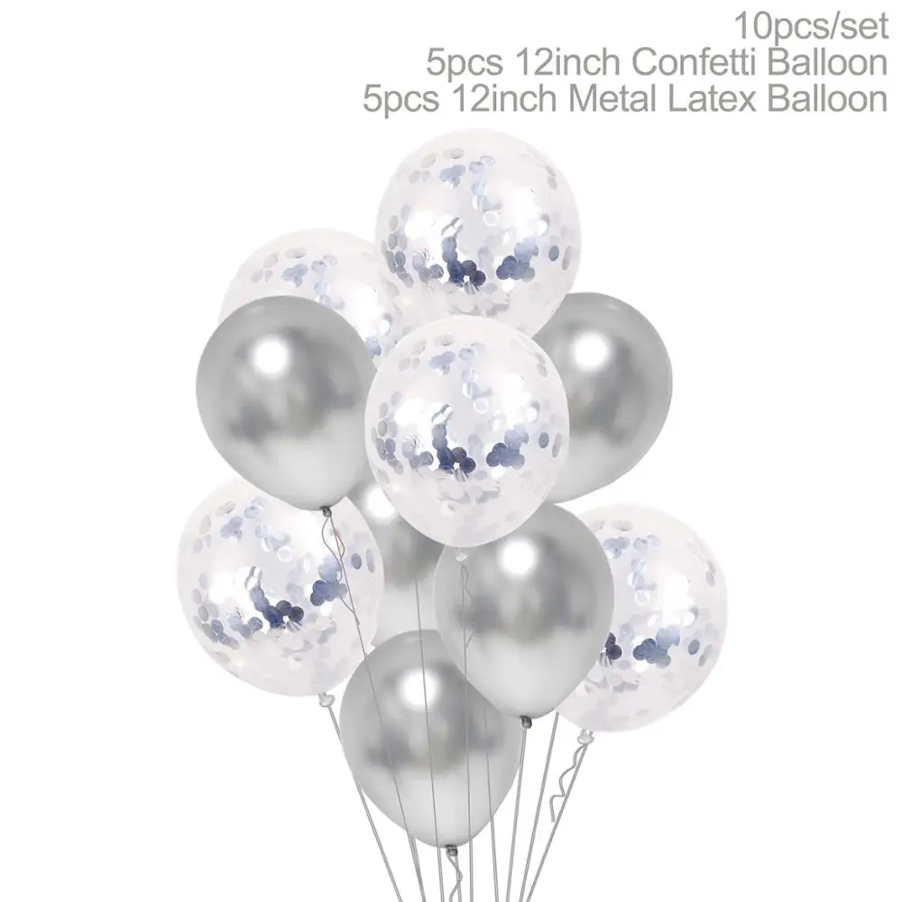 10pcs Metallic Ballons Balls Happy Birthday Balloon Wedding Birthday Party Decoration Kids Balloons Air Balloon Wedding Balon - Цвет: 4