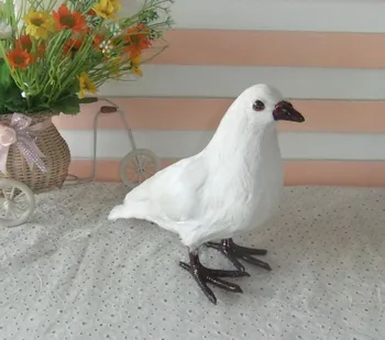 

new Simulation dove toy polyethylene&furs white dove model gift about 18x13x19cm y0040