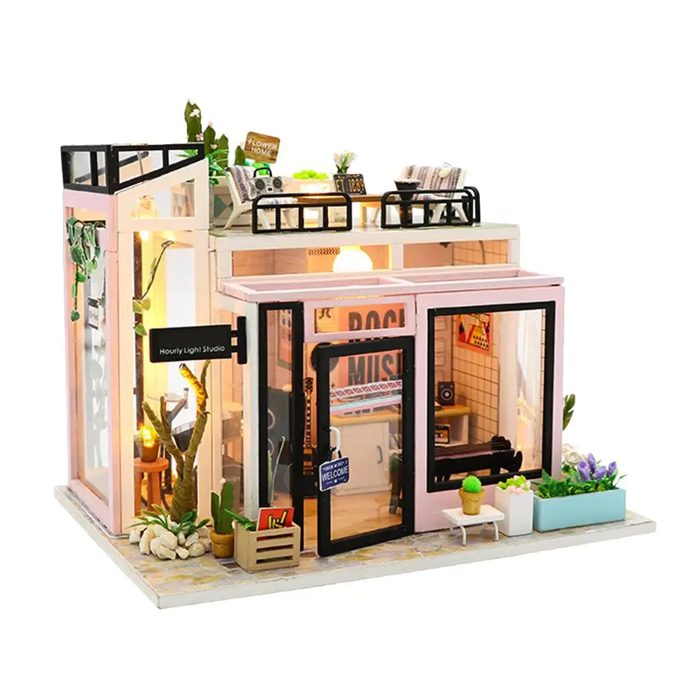 DIY маленький дом модель головоломка Строительная Модель Сборка современный стиль ручной работы ремесло имеет коллекционное значение
