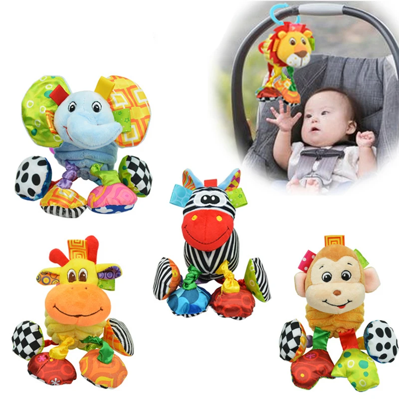 Baby Rattle Ring Bell Baby Toy Soft Plush Elephant Crib Bed Hanging Animal Teether Animal Infant Early Educational Doll WJ323 Baby Rattle Ring Bell Baby Toy Soft Plush Elephant Crib Bed Hanging Animal Teether Animal Infant Early Educational Doll WJ323