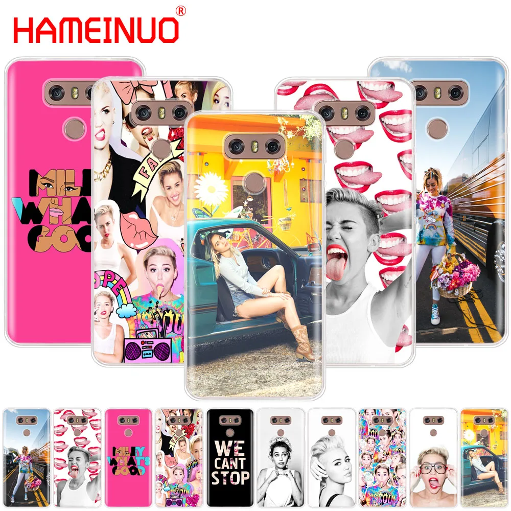 HAMEINUO Miley Cyrus чехол для телефона LG G7 Q6 G6 MINI G5 K10 K4 K8 2017 2016 X POWER 2 V20 V30 2018 | Мобильные