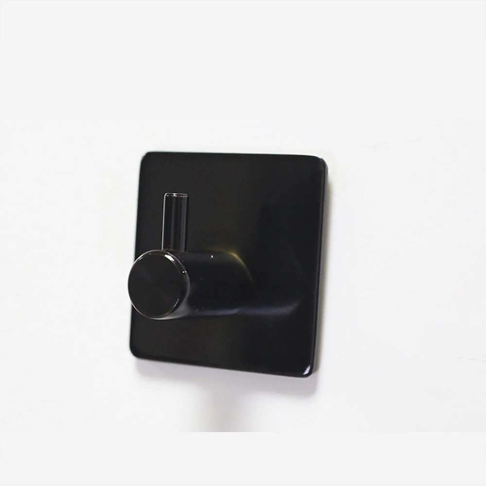 Buy Black Self Adhesive Metal Hooks Back Door Bedroom