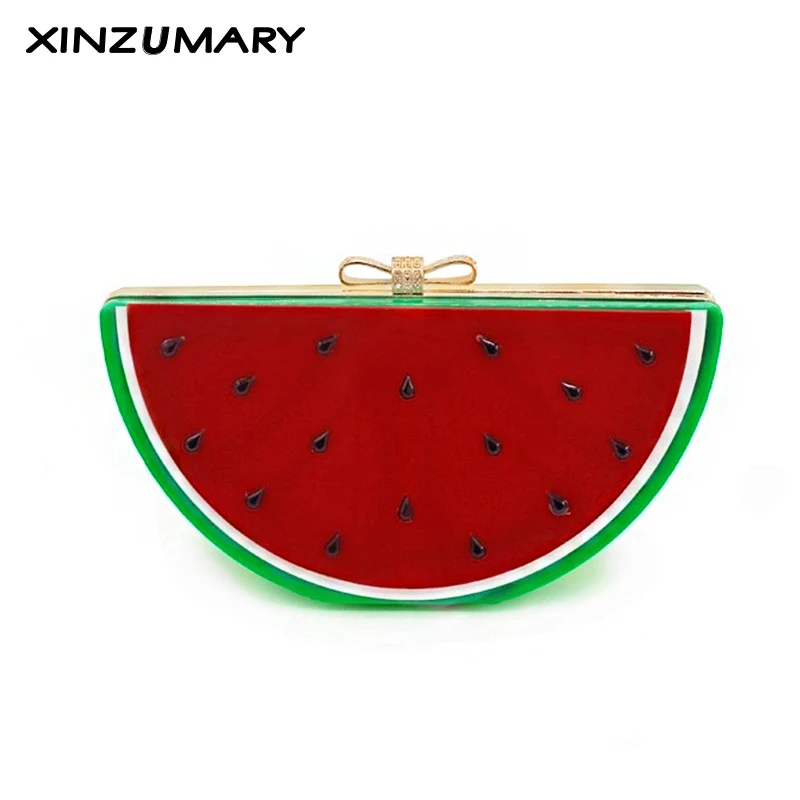 

New Fashion Design Women fruit Shaped Bag Cute Women Evening Bag Clutch Purse Chain Shoulder Bags for female purse Birthday Gift