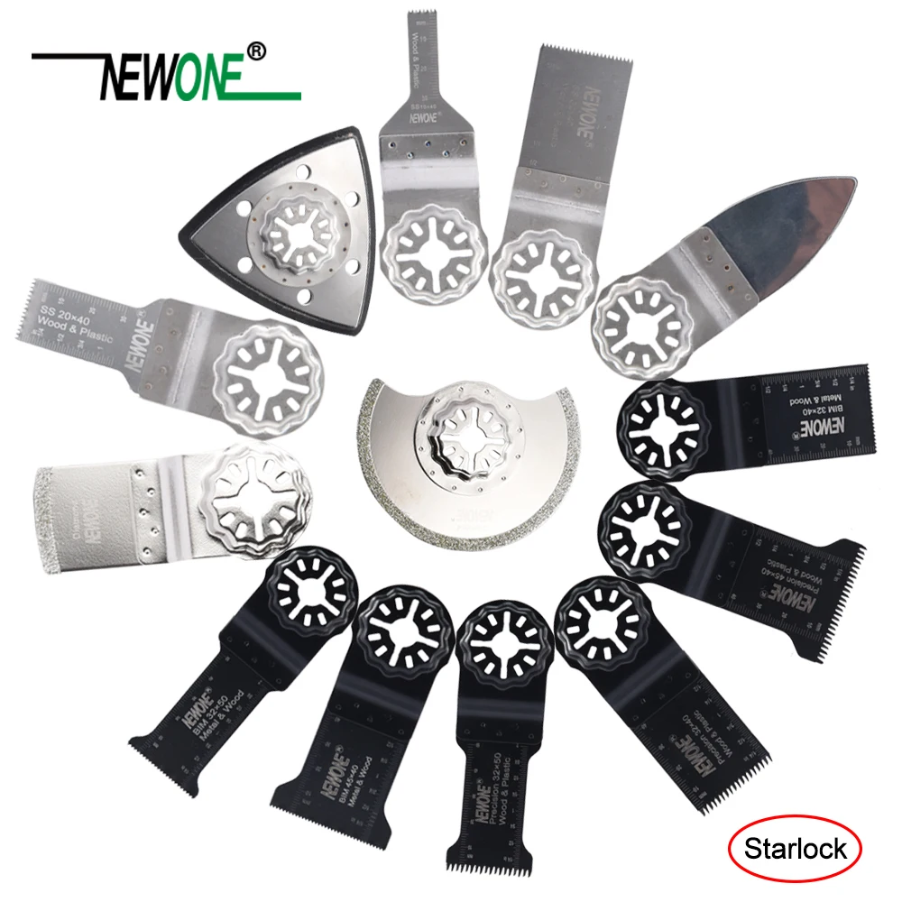 Newone One-piece STARLOCK Multi Saw Blade Oscillating Tool Blades fit for Bosch and Fein starlock multi-tools