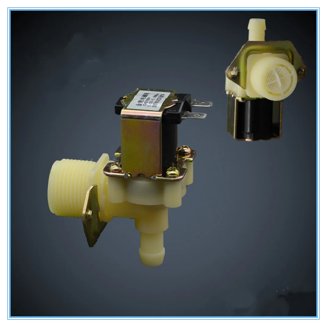 

Plastic solenoid valve 24 v, 220 v 12 v Ice machine electromagnetic valve G3/4" to 12mm Air conditioning valve